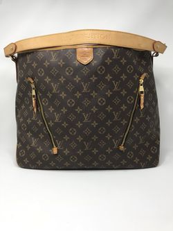 Louis+Vuitton+Delightful+Shoulder+Bag+GM+Brown+Canvas for sale