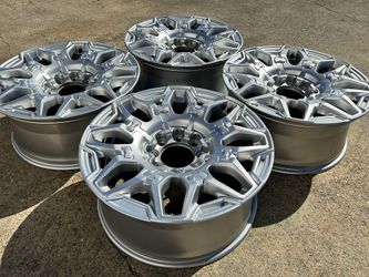 4x OEM 2025 Hummer EV 22” Wheels SILVER W/ Sensors NEW - NO CAPS  NO DAMAGE AT ALL!!