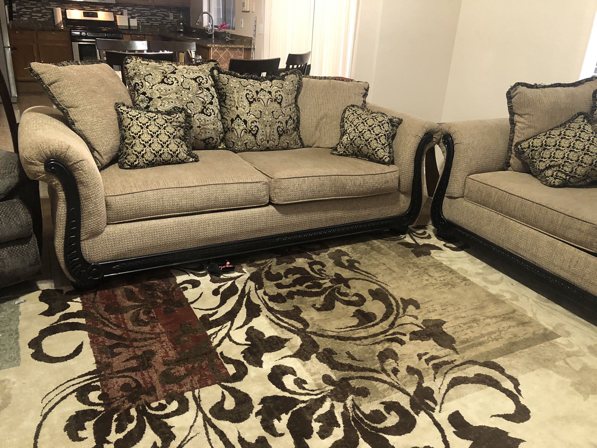 Two sofa sets