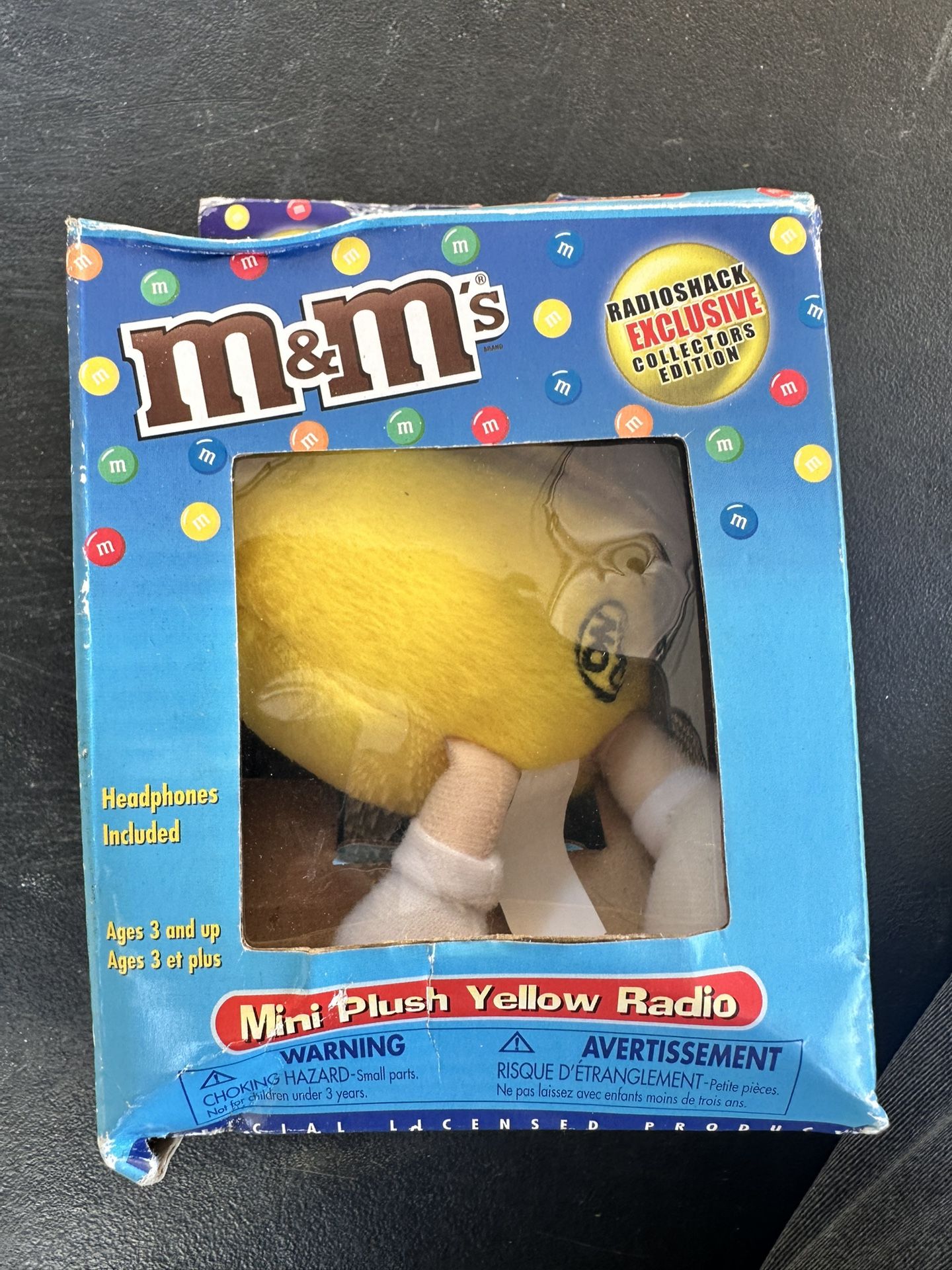 YELLOW M&M MINI PLUSH RADIO COLLECTORS EDITION