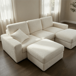 Wayfair Beige Modular Sectional – New Condition, 6 Pieces - Little Rock, AR