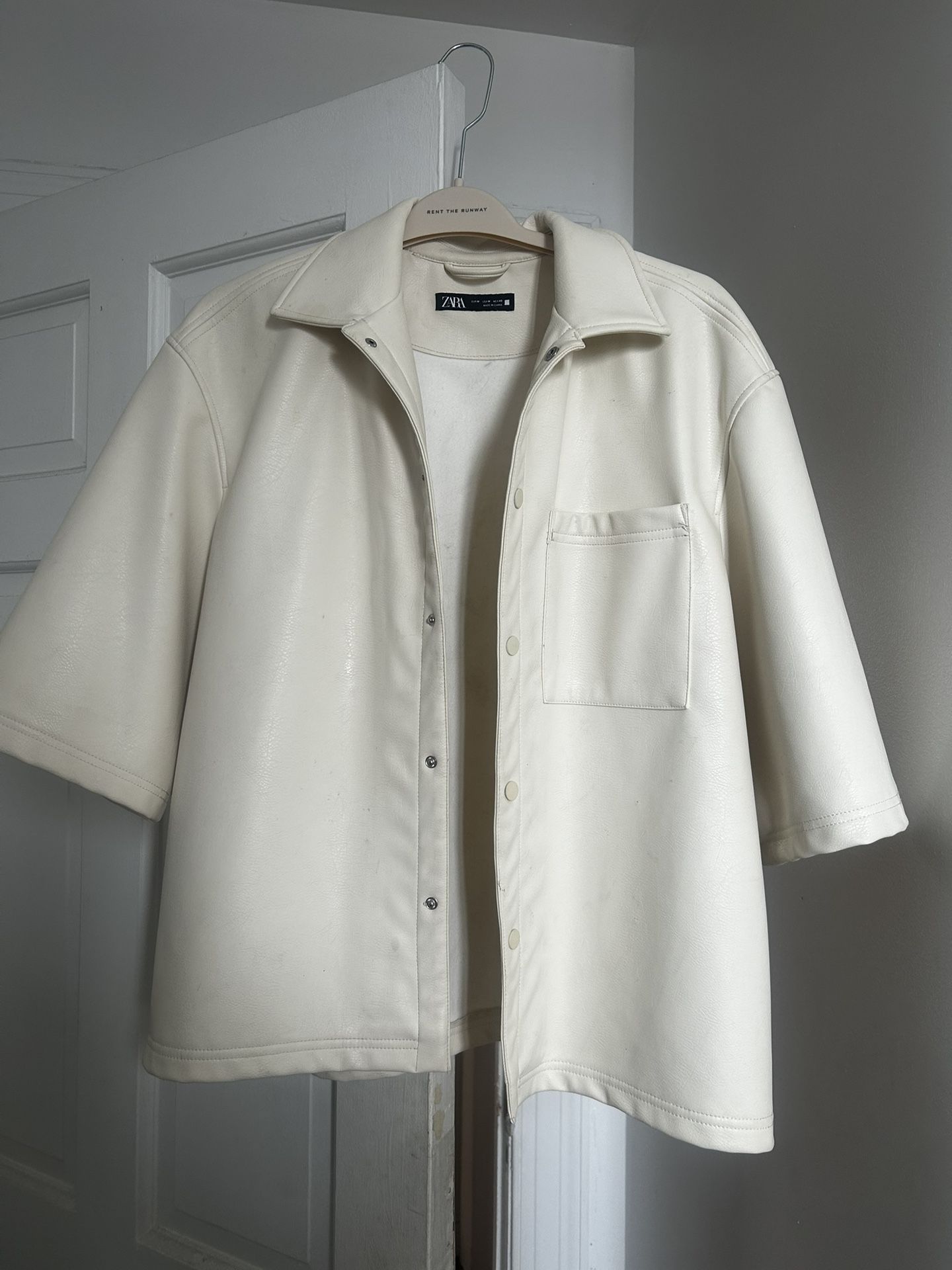 Zara Faux Leather Overshirt