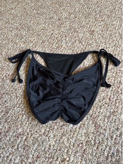 black bikini bottoms
