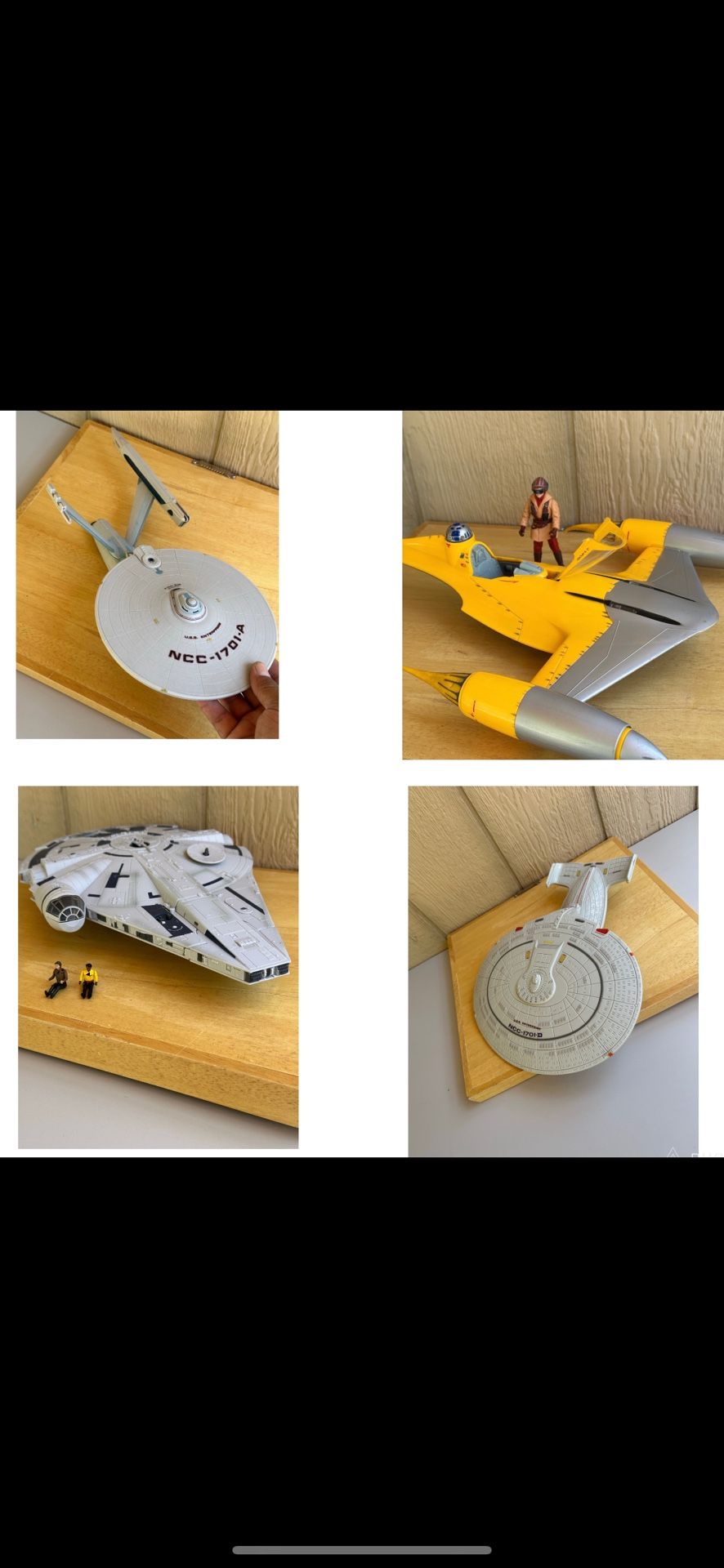 Vintage Star Wars Star Trek Collectible Toys Model Replicas