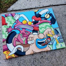 AAAHH!!! Real Monsters Acrylic Painting 