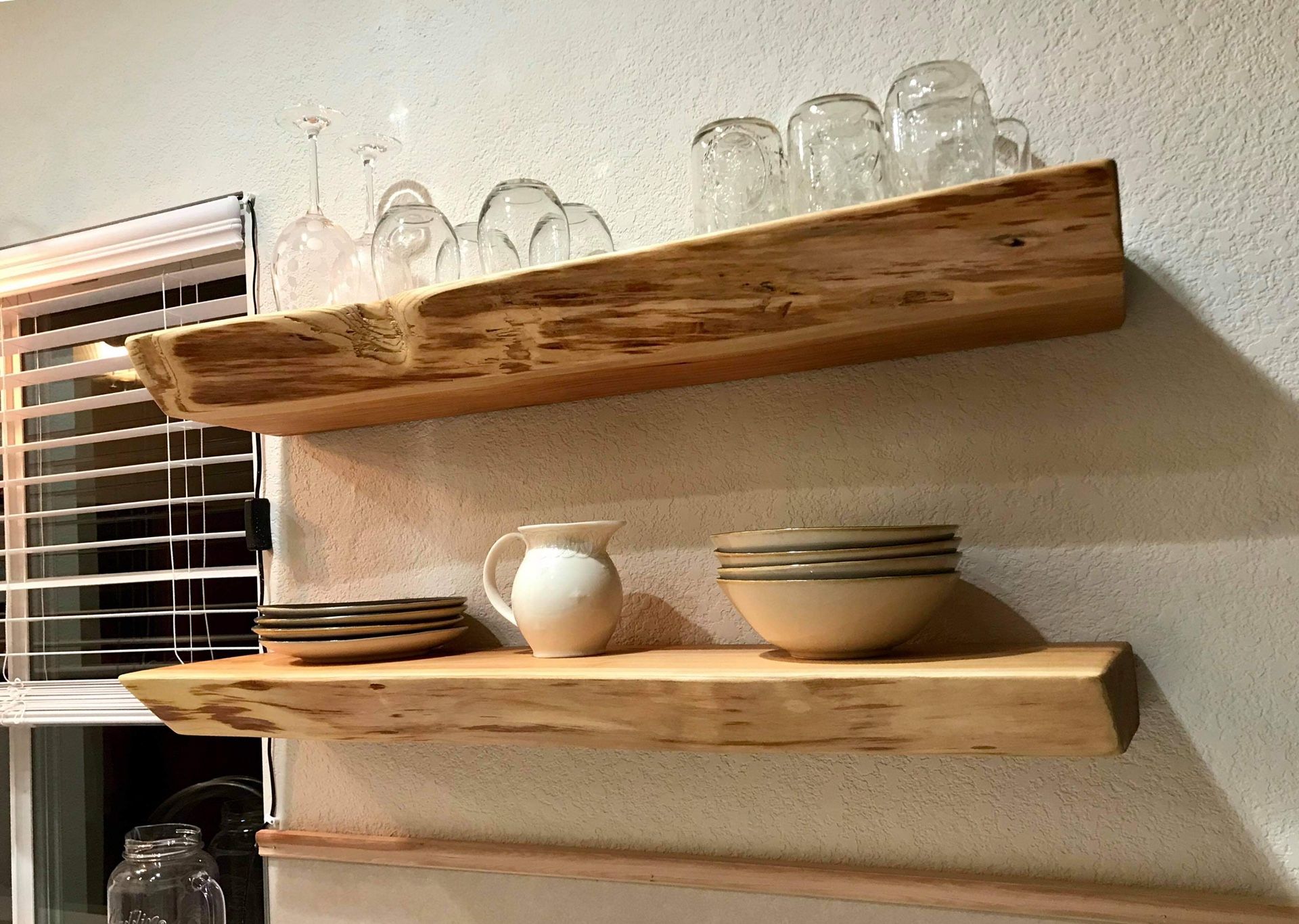 Live Edge Shelves