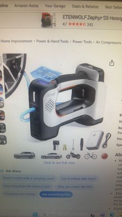 Litheli cordless air compressor
