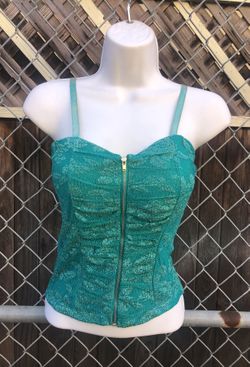 NEW NEVER USED Teal bustier top