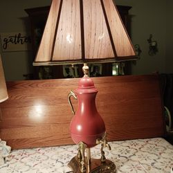 VERY Unique Looking VINTAGE LAMP  28 INCHES TALL 