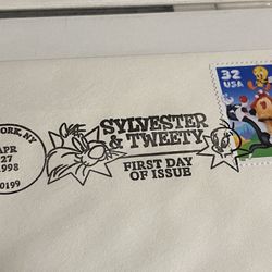 Original Sylvester And Tweety First Day Of Issue Stamp New