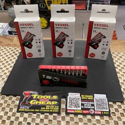 Vessel Impact Ball 11pc. Bit Set $30 EACH 