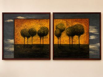 Signed Lorraine Lawson Abstract Canvas Art Set - Limited Edition 2/200 (San Ramon)