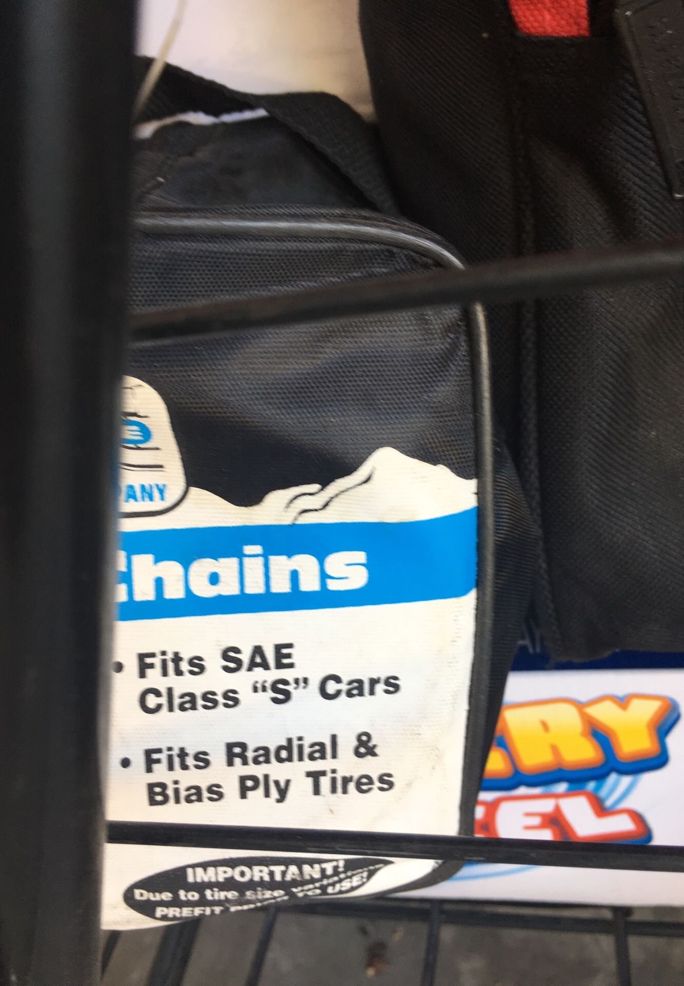 Car chains bran new never opened SaE class c tires