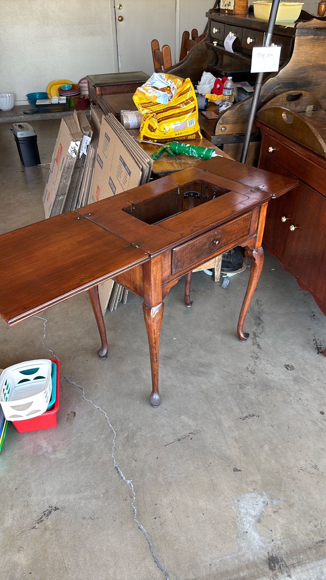 Vintage/Antique Singer Sewing Machine Table
