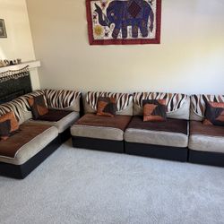 5 Seater Couch  + Ottoman  & 3 Seater Day Bed