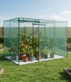 OBO Let’s Plant It! New Other VEVOR 10’x6.5’x6.5’ Crop Cage Plant Protection Tent W/ Zippered Door