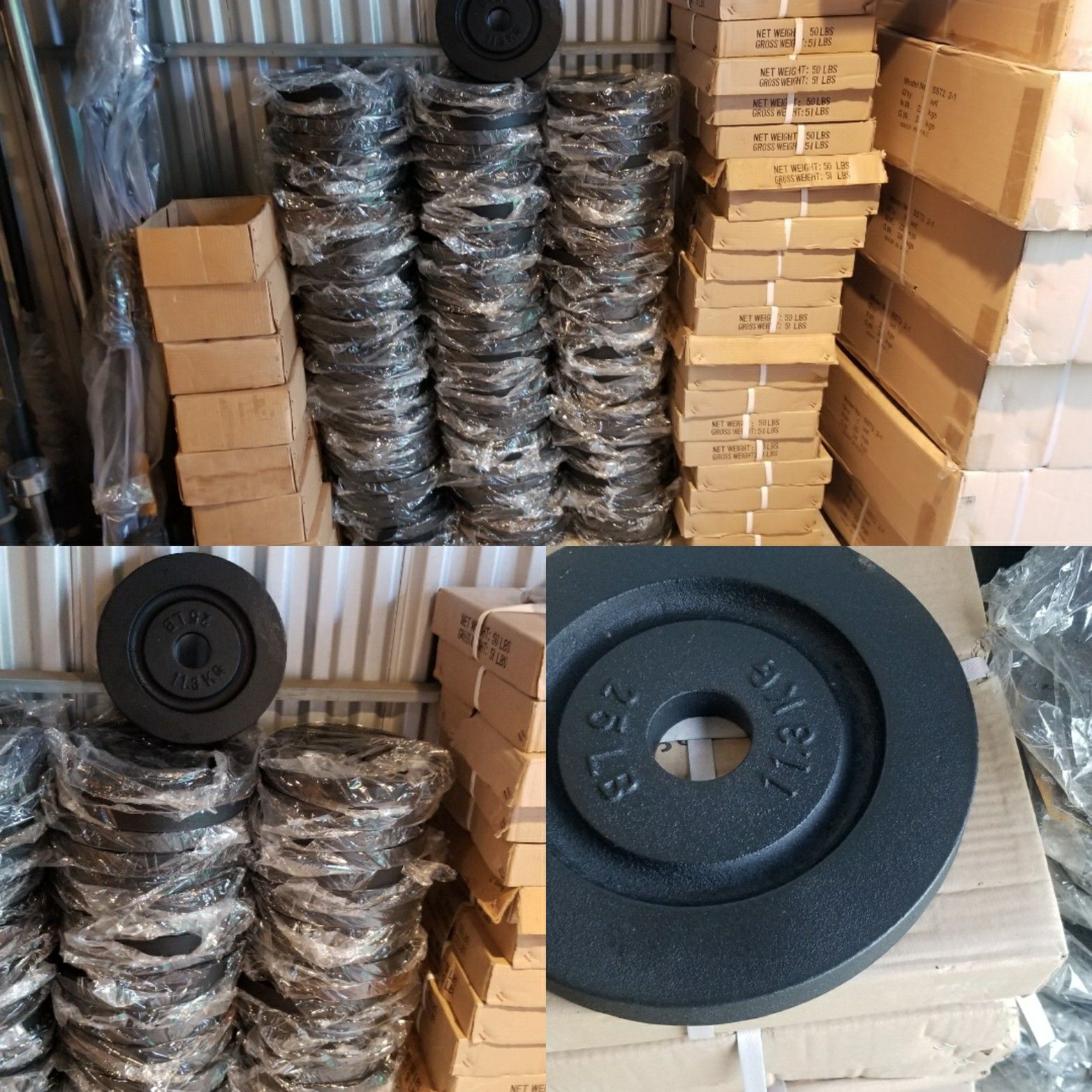 NEW 25LB AND 5LB OLYMPIC WEIGHTS PLATES