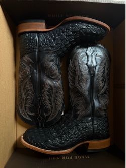 Caiman Boots Wide square
