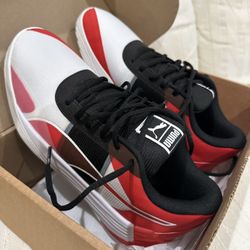 NEW PUMA Basketball Shoes 377035-02 Fusion Nitro Team Red Black White Men's 10