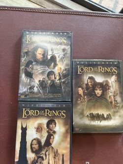 Lord Of The Rings DVDs