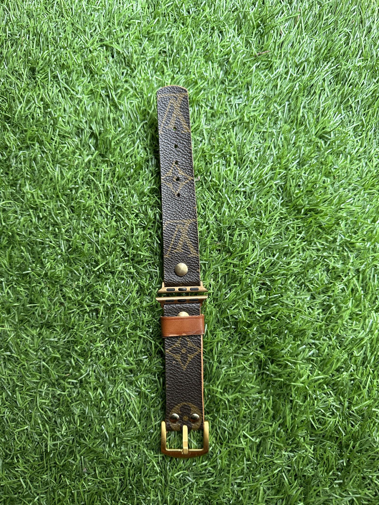 Authentic leather Louis Vuitton iPhone Apple Watch Band Only for Sale in  Queens, NY - OfferUp