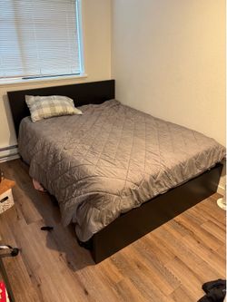 Queen Memory Foam Mattress + Bed Frame