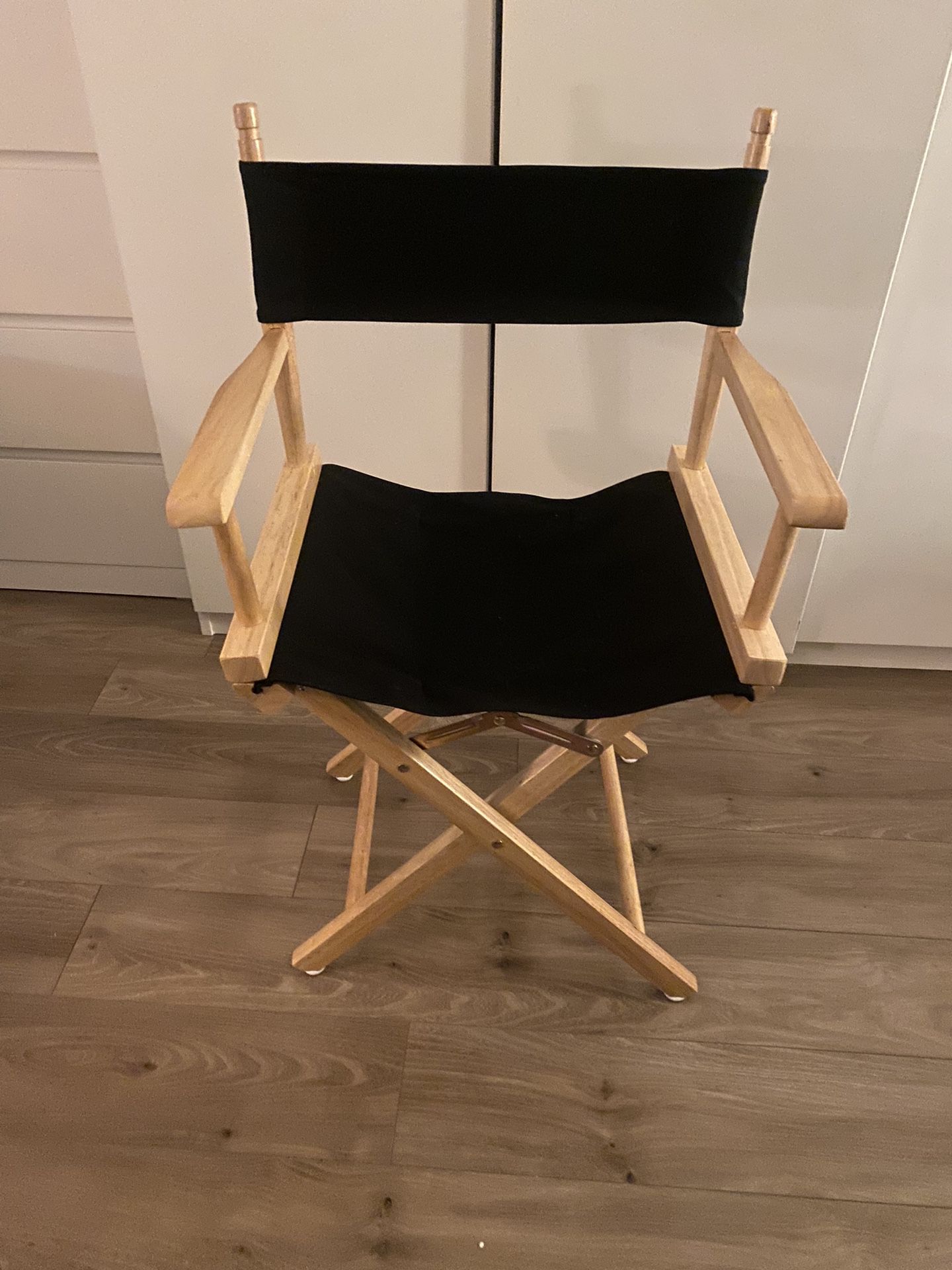 Classic home natural frame/black canvas Directors Chair