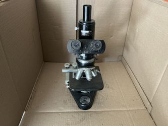 Ernst Leitz Laboratory Microscope Binocular Compound Microscope Used