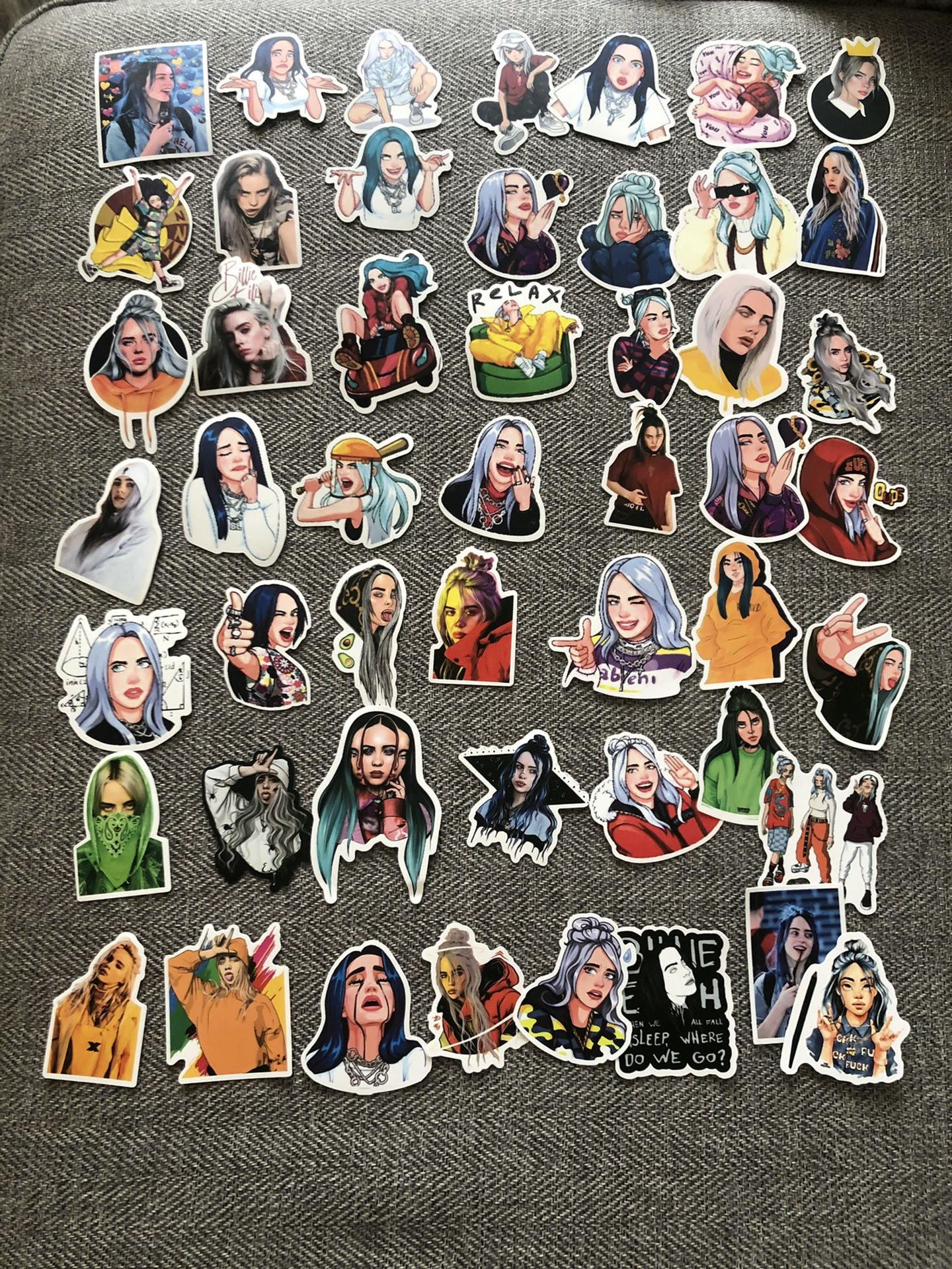 50 Billie Ellish stickers