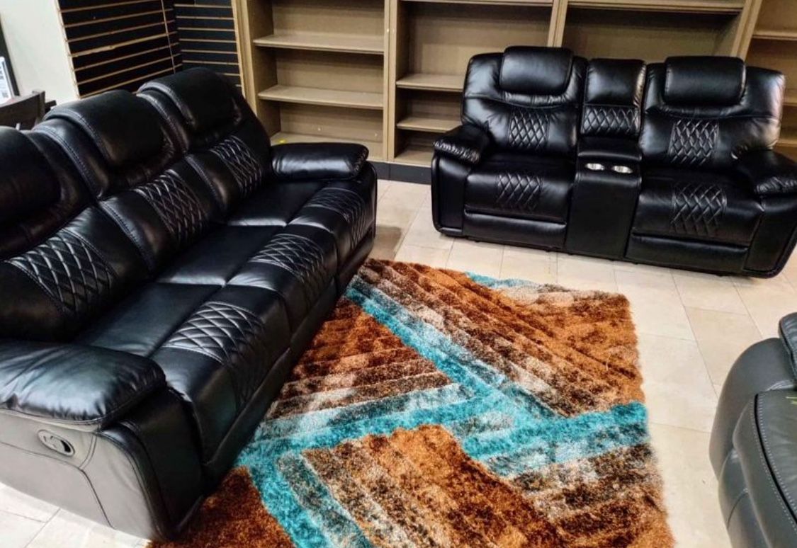 Spring Blowout Sale. Santiago, Black Leather Reclining Sofa And Loveseat Set Only $1199. Easy Finance Option. Same-Day Delivery.