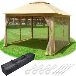 Brands New 11x11  Easy Up Gazebo Tent with Sidewalls Net