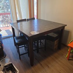 6 Person Table With Two Chairs