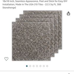 Smart Squares in A Snap Premium Soft Padded Carpet Tiles 18×18 Inch, Seamless Appearance, Peel and Stick for Easy DIY Installation, Made in The USA (1