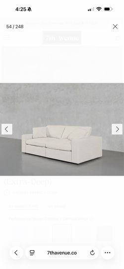 2 seat modular loveseat 7th ave
