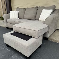 Gray Reversible Ashley Furniture Sectional Couch Sofa