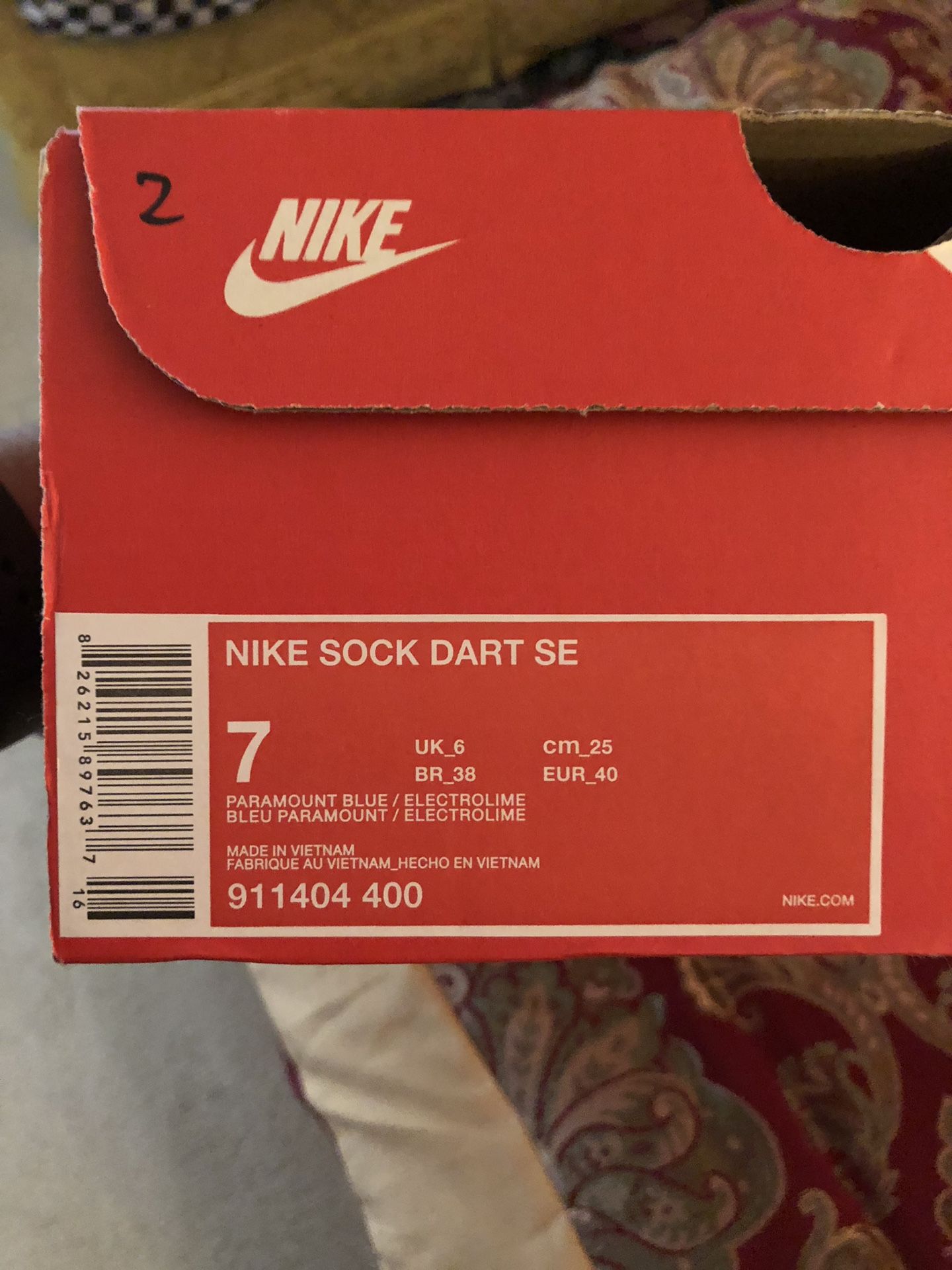 Nike Sock Dart Men’s Size 7 Shoes