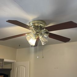 Free ceiling fan. Light works but fan stopped