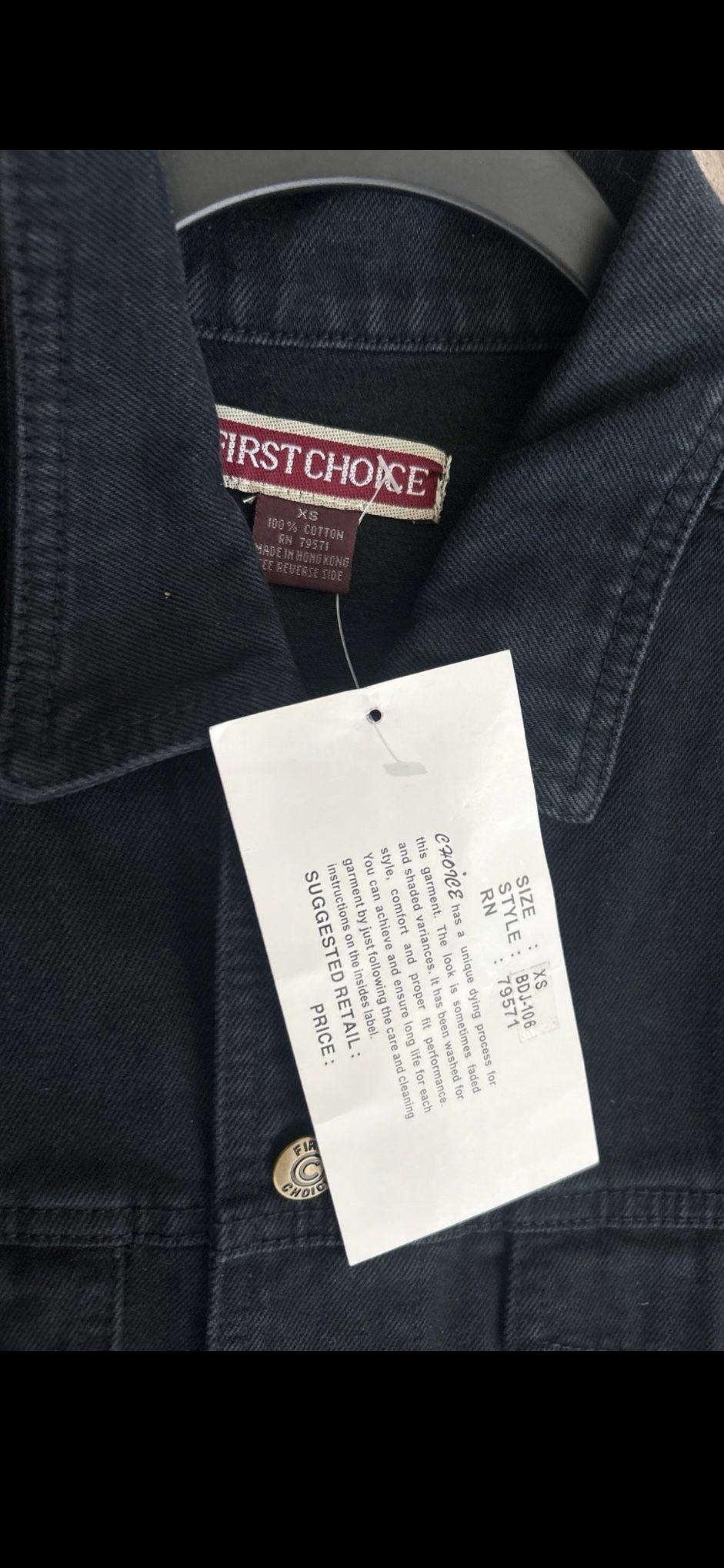 Black Denim Harley-Davidson Love Ride 19 Jacket from 2002