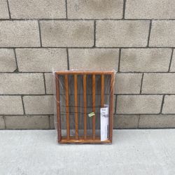 NEW Pet Gate 3-Panel Indoor Foldable Dog Fence for Stairs or Doorways - Retractable Wood Freestanding Dog Gates