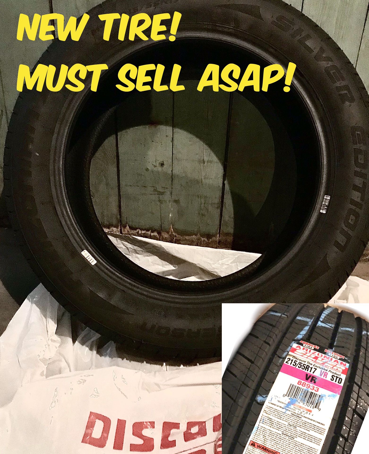 ($ Drop!) New Arizonian Silver Edition All Season (Discount Tire Brand) 215-55-17
