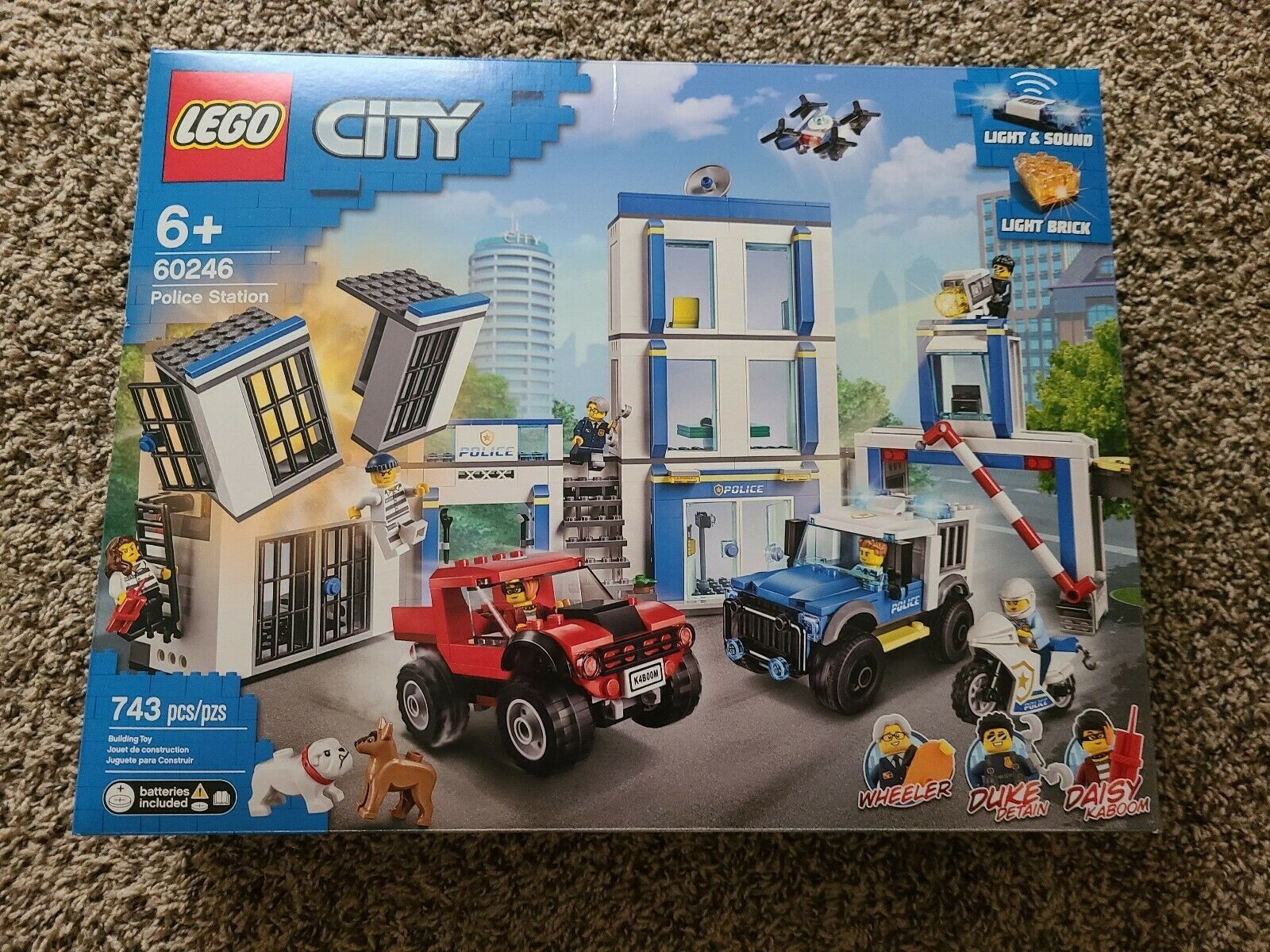 New LEGO 60246 City Police Station Fun Building Set for Kids