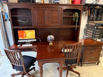 Desk with Hutch for two