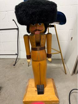 Vintage Volkmar Matthes West Germany Wooden Nutcracker – Large 3 Ft Decor