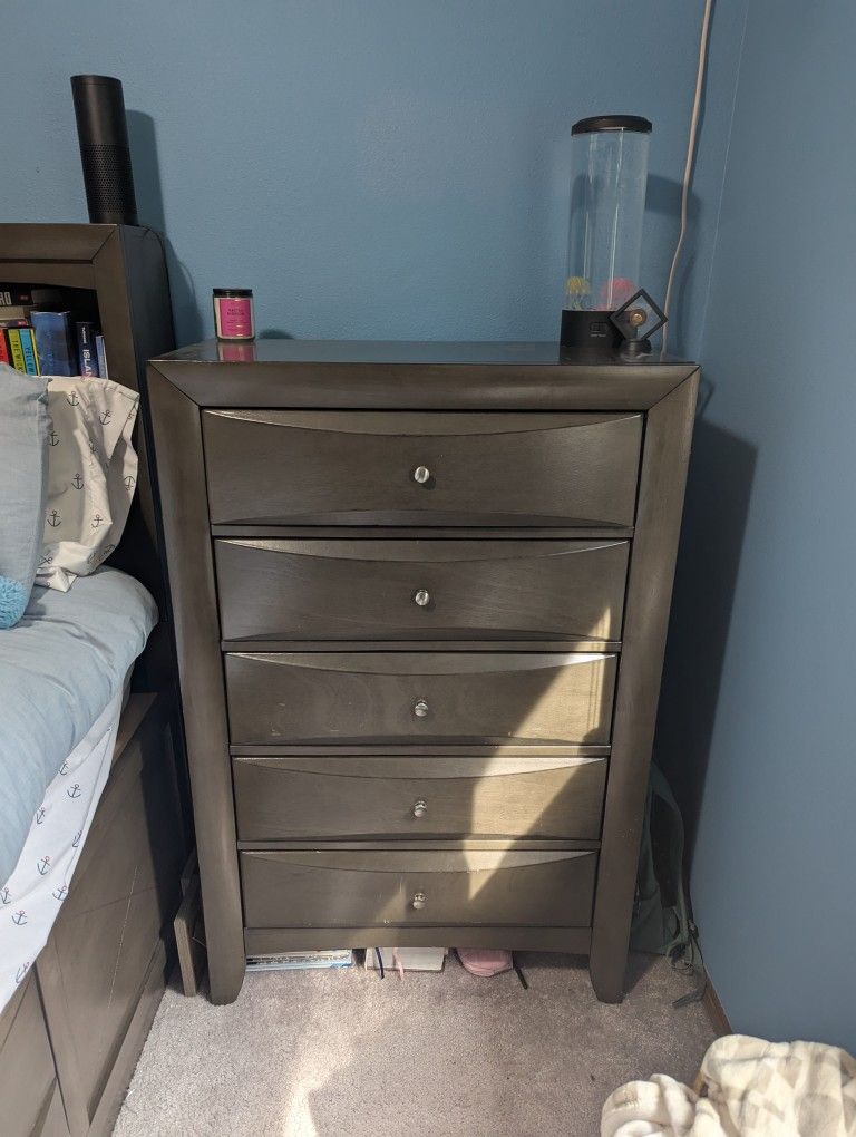 Remi Queen Bookcase Bed and Chest