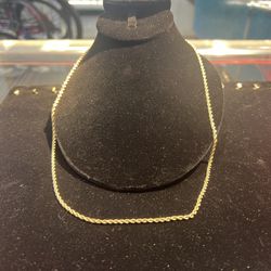 10k Rope 4.8Grms Yellow Gold Chain