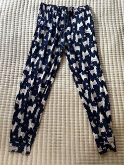 Jaclyn Intimates Blue Llama Pajama Pants Size M