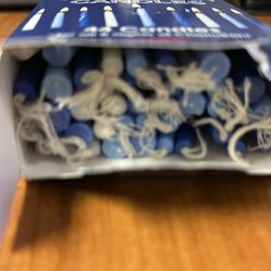 Chanukah Candles (44) Blue and White 3.75” tall