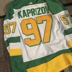 Kaprizov Authentic Wild reverse retro Adidas Jersey!