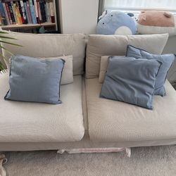 IKEA Sofa – Modern Beige Fabric Couch – Great Condition