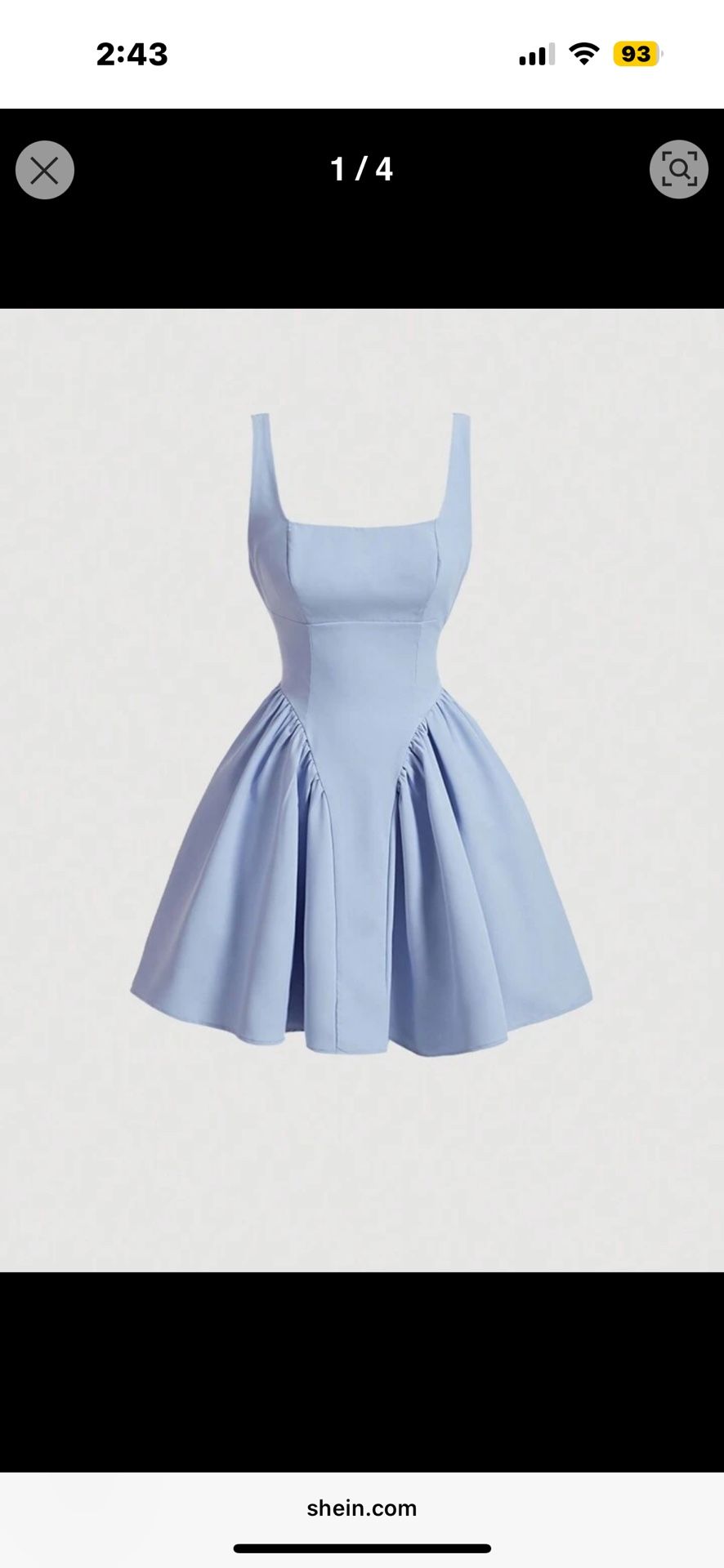 Shein Baby Blue Dress